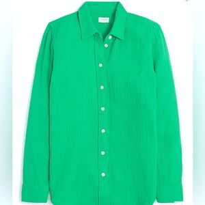 JCrew Factory Gauze Button Up Shirt